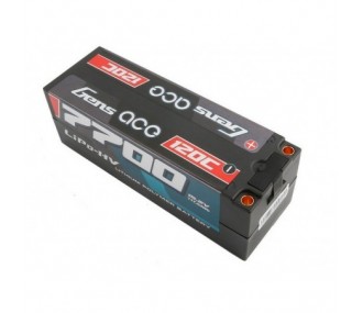Batterie Gens Ace Hardcase, Lipo HV 4S 15.2V  7700mAh 120C Prise 5mm