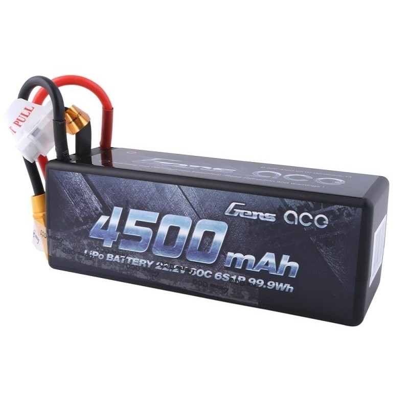 Batteria Gens Ace, Lipo 6S 22.2V 4500mAh 60C con custodia rigida XT90