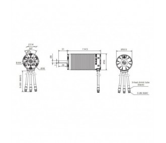 Hobbywing Combo brushless EZrun Max5 200A + moteur 56113SL 800KV