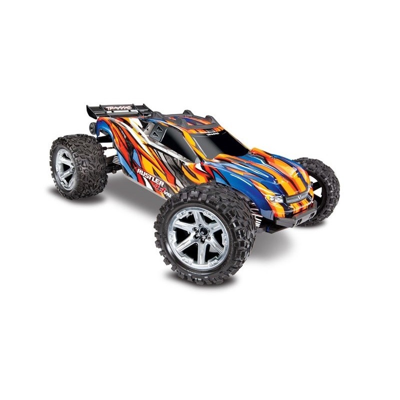 Traxxas Rustler Orange 4WD VXL ID TSM RTR (Without battery/charger) 67076-4