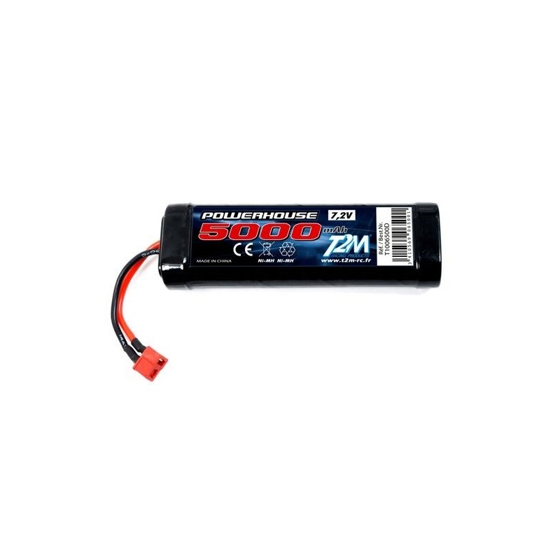 Batterie NiMh 7.2V 5000mAh Deans T2M