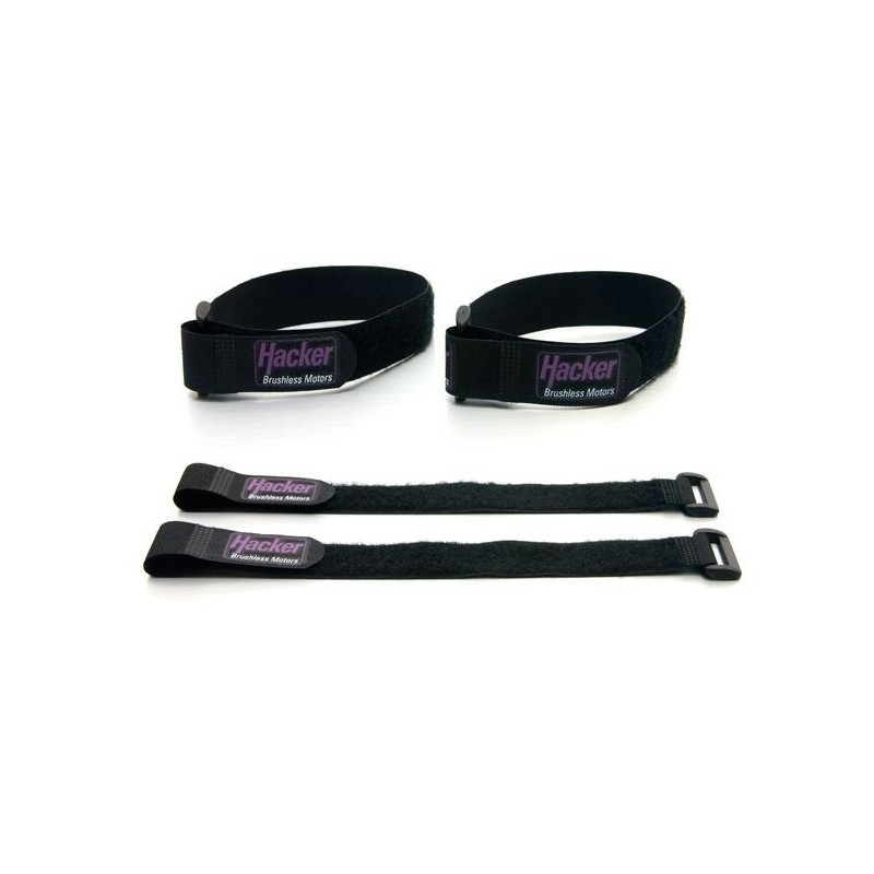 Velcro strips with Hacker loop, 200mm - 4pcs