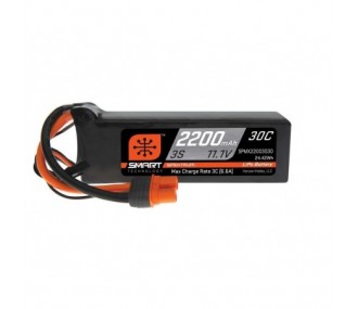 Smart Lipo 3S 11.1V 2200mAh 30C IC3 Spektrum battery