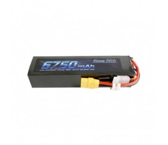 Batería Gens Ace PC Case, Lipo 4S 14.8V 6750mAh 50C XT90 Plug