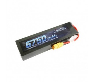 Batería Gens Ace PC Case, Lipo 4S 14.8V 6750mAh 50C XT90 Plug