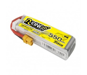 Batterie Tattu lipo R-line 3S 11.1V 550mAh 95C prise xt30