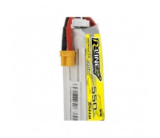 Batteria Tattu lipo R-line 3S 11.1V 550mAh 95C xt30