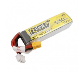 Batteria Tattu lipo R-line 2S 7.4V 550mAh 95C xt30