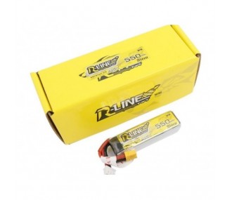 Batteria Tattu lipo R-line 2S 7.4V 550mAh 95C xt30