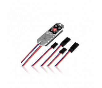 Dual regulated power supply PowerBox Sensor V3, 6.0/7.8V - JR/JR sockets