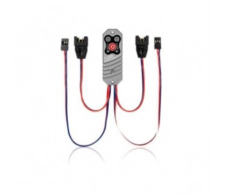 PowerBox Sensor V3 a doppia regolazione, 6,0/7,8V - Prese MPX/JR