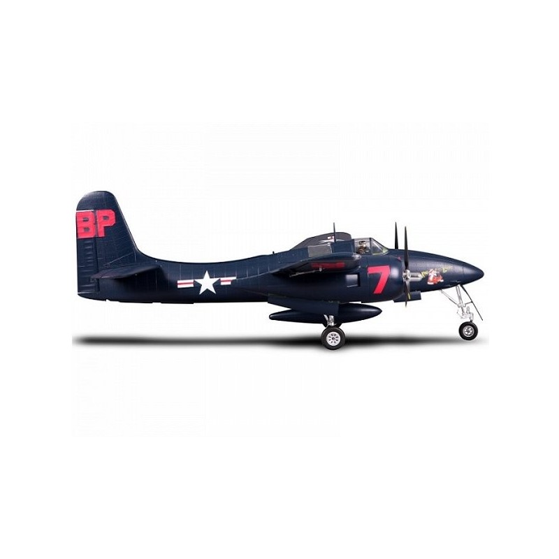 Flugzeug FMS F7F Tigercat blau PNP ca.1.70m