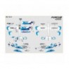 FunCub NG placa decorativa azul A y B Multiplex