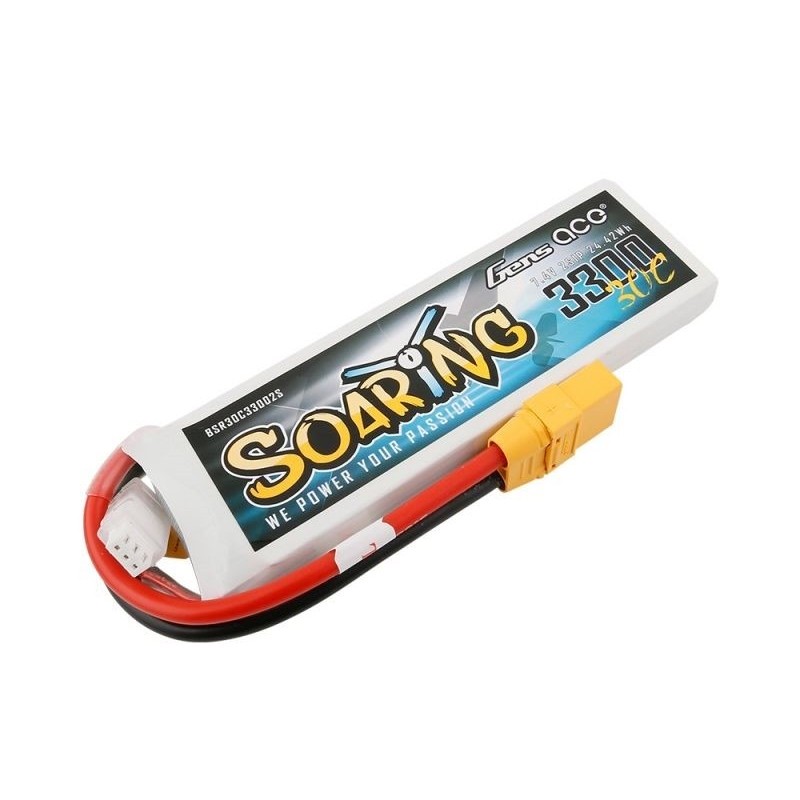 Akku Gen ace Soaring lipo 2S 7.4V 3300mAh 30C Steckdose XT90