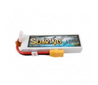 Gen ace Soaring lipo 3S 11.1V 4000mAh 30C battery XT90 socket