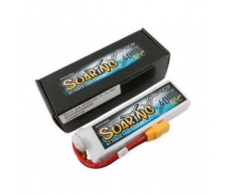 Gen ace Soaring lipo 3S 11.1V 4000mAh 30C battery XT90 socket