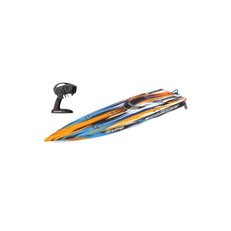 Traxxas Spartan Offshore Orange TSM senza batterie e caricabatterie