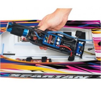 Traxxas Spartan Offshore Orange TSM senza batterie e caricabatterie