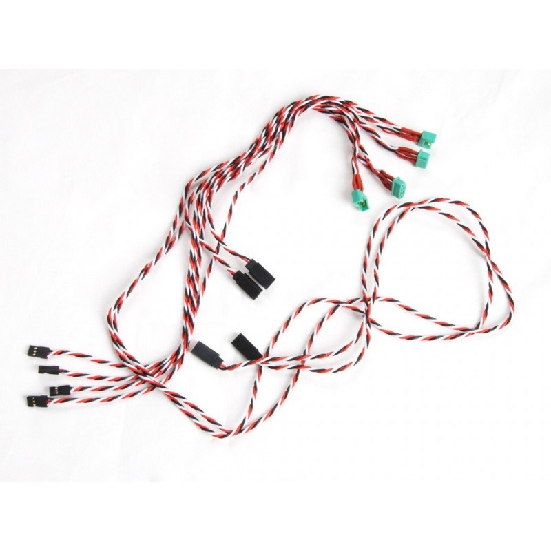 Faisceau cables & prises pour planeur 3,4m (DG600 RCRCM)