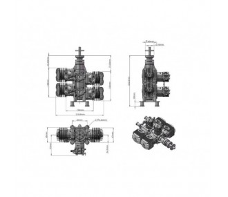 Motore a benzina a 2 tempi DLE-120-T4 - Dle Engines