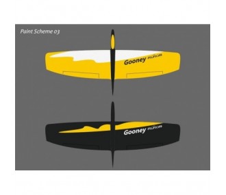 Aile volante Gooney jaune & noir env.1.50m RCRCM