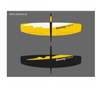 Gooney Flying Wing amarillo y negro aprox.1.50m RCRCM