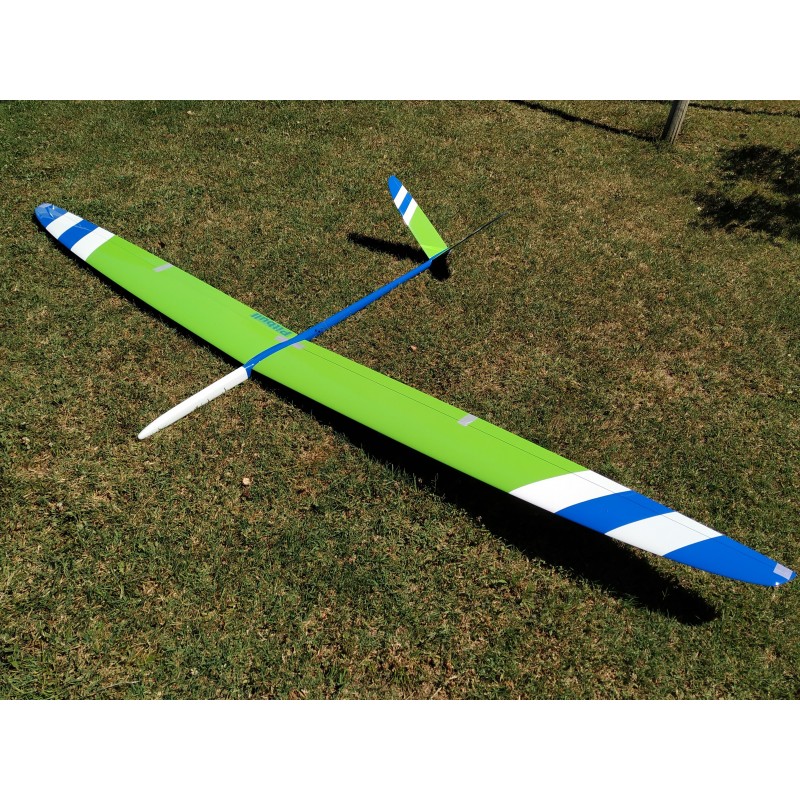 Baudis Pitbull F3F full carbono fuerte (verde/blanco/azul) 2,98m