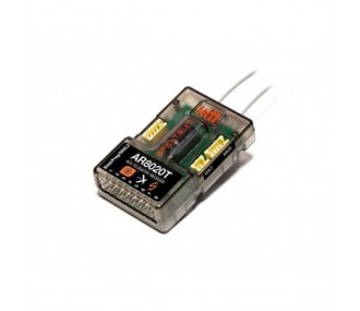 Receptor telemétrico Spektrum AR8020T DSMX de 8 canales