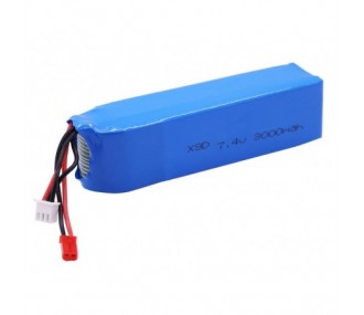 Batterie Tx Flash rc lipo 2S 7.4V 3000mAh pour X9D+ FRSKY