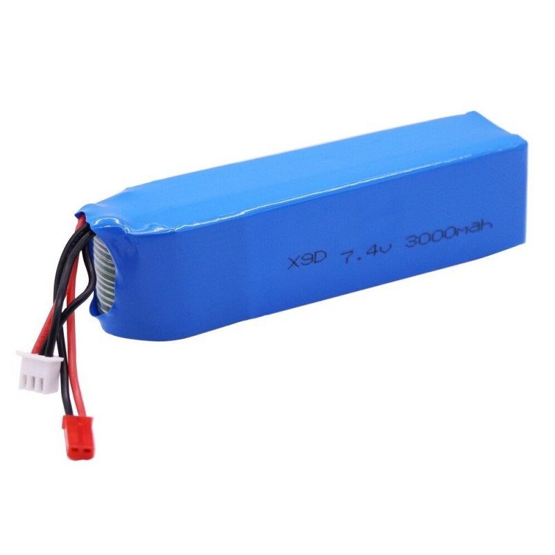 Batterie Tx Flash rc lipo 2S 7.4V 3000mAh pour X9D+ FRSKY