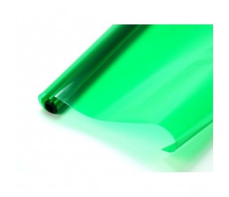 Rotolo da 2 m di tela trasparente verde (larghezza 64 cm)