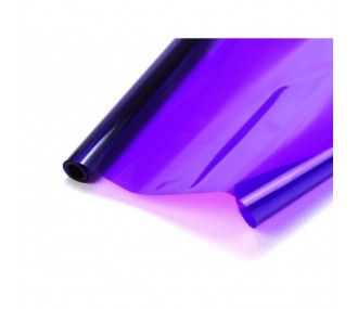 Rotolo da 2 m di tessuto trasparente viola scuro (larghezza 64 cm)