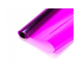 Rollo de 2 m de tela transparente de color morado claro (64 cm de ancho)