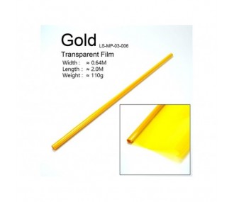 Rouleau 2m entoilage jaune transparent (largeur 64cm)