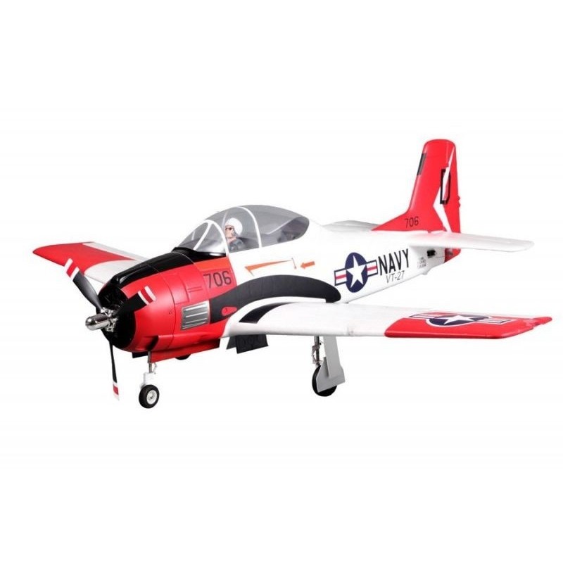 Avion FMS T-28 (V4) Red PNP env.1.40m