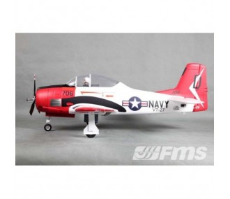 Aircraft FMS T-28 (V4) Red PNP approx.1.40m