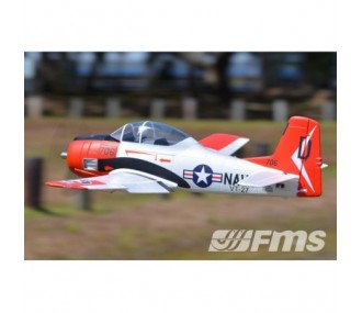 Aircraft FMS T-28 (V4) Red PNP approx.1.40m