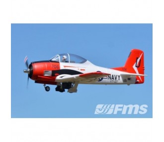 Aircraft FMS T-28 (V4) Red PNP approx.1.40m