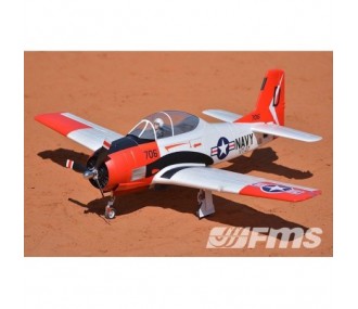 Aircraft FMS T-28 (V4) Red PNP approx.1.40m