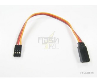 Servo extension 10cm JR 0,33mm² flat wire