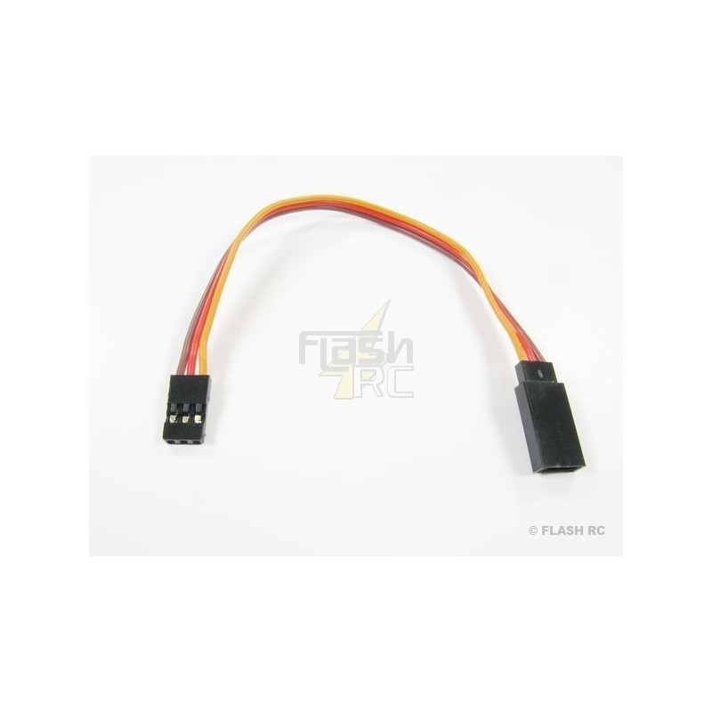 Servo extension 10cm JR 0,33mm² flat wire