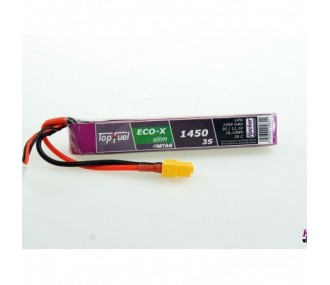 Batterie Lipo Hacker TopFuel Eco-X SLIM MTAG, lipo 3S 11.1V 1450mAh 20C prise XT60