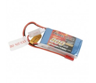 Gen ace lipo 2S 7.4V 800mAh 45C batteria jst-bec plug