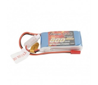 Gen ace lipo 2S 7.4V 800mAh 45C batteria jst-bec plug