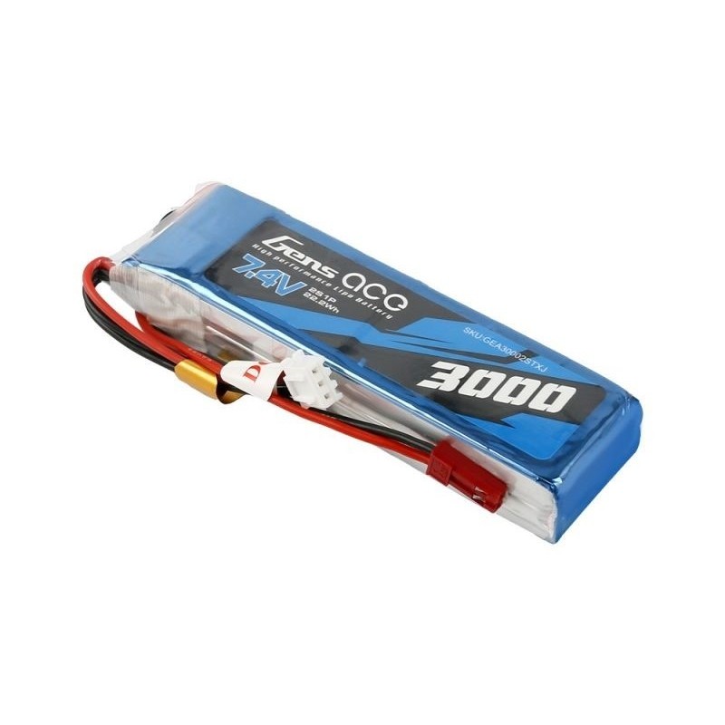 Batterie Tx Gensace lipo 2S 7.4V 3000mAh pour Frsky Taranis X9D 2019 plus / SE 2019