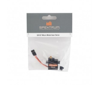 Servo Micro Spektrum SX107 engranajes de metal