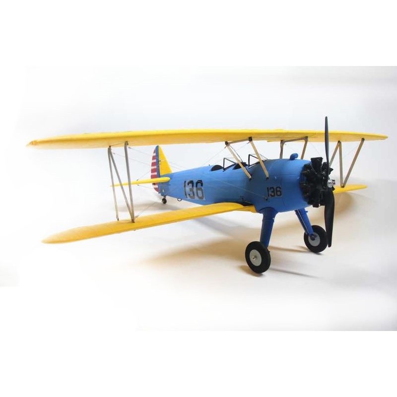 Dynam PT-17 Azul PNP Avión aprox. 1,30m