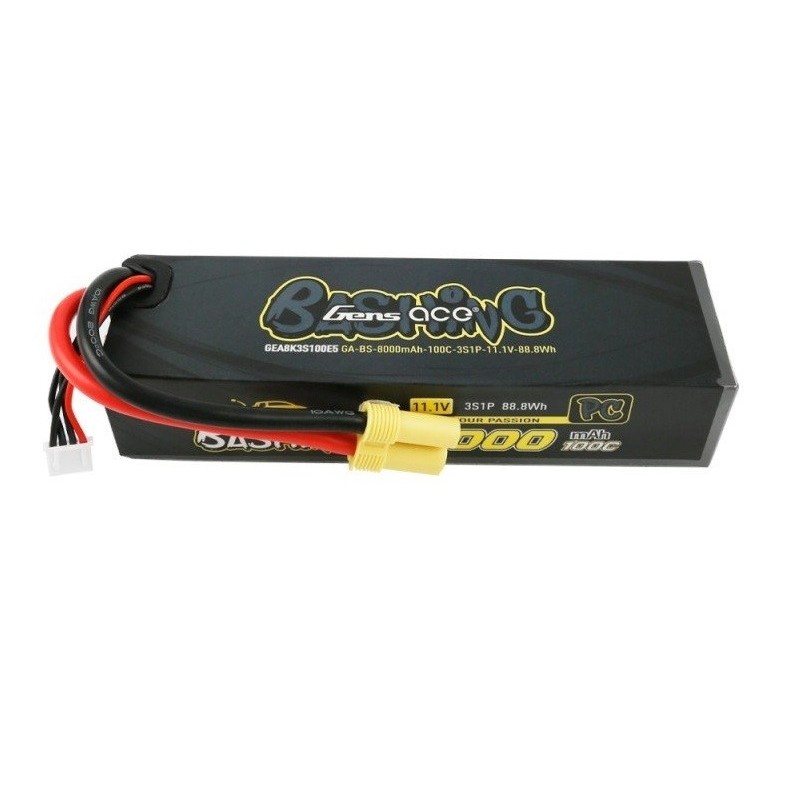 Gens Ace Bashing-Series Battery, Lipo 3S 11.1V 8000mAh 100C EC5 Plug