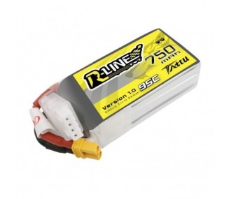 Batteria Tattu lipo 3S 11.1V 750mAh 95C presa XT30 rline