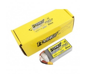 Batterie Tattu lipo 3S 11.1V 750mAh 95C prise XT30 rline